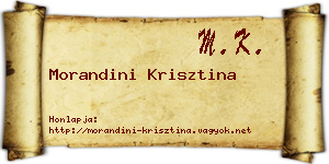 Morandini Krisztina névjegykártya